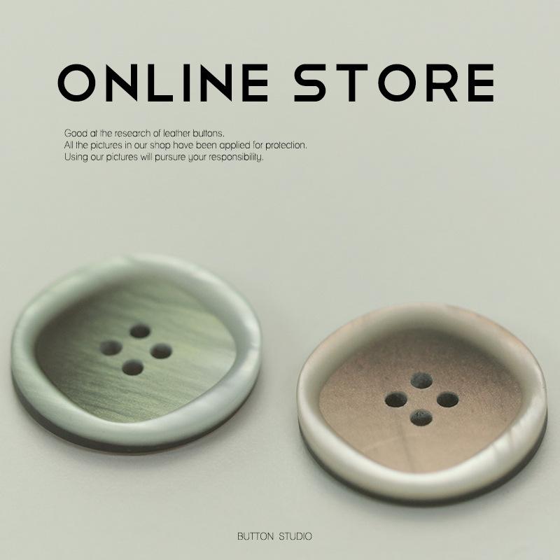 Resin Four-Eye Button Outer Circle Inner Button Suit Suit Men'S And Women'S Clothing Universal Button Jacket Sweater Button