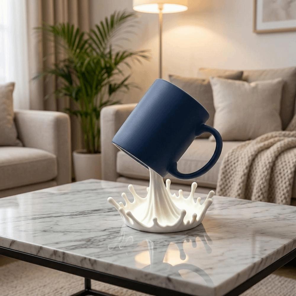 Plastic Milk Splash Cup Rack 3D Printed Water Spray Cup Holder Table Ornament Photography Prop