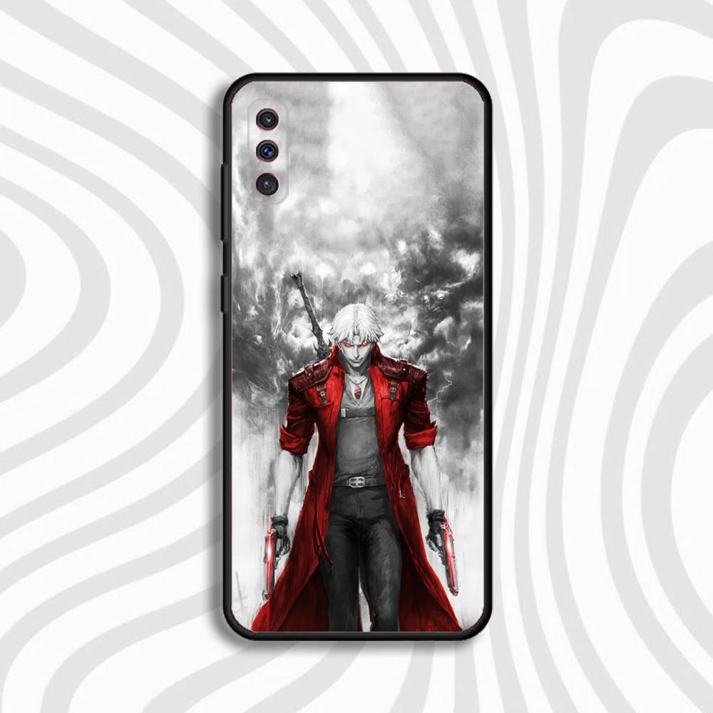 Чехол для телефона Dante D-Devil M-May C-Cry 2025 Для Samsung S 25,24,23,22,30,21,10,9,Ultra,Plus,Lite,FE,4,5 G Черный Мягкий Чехол
