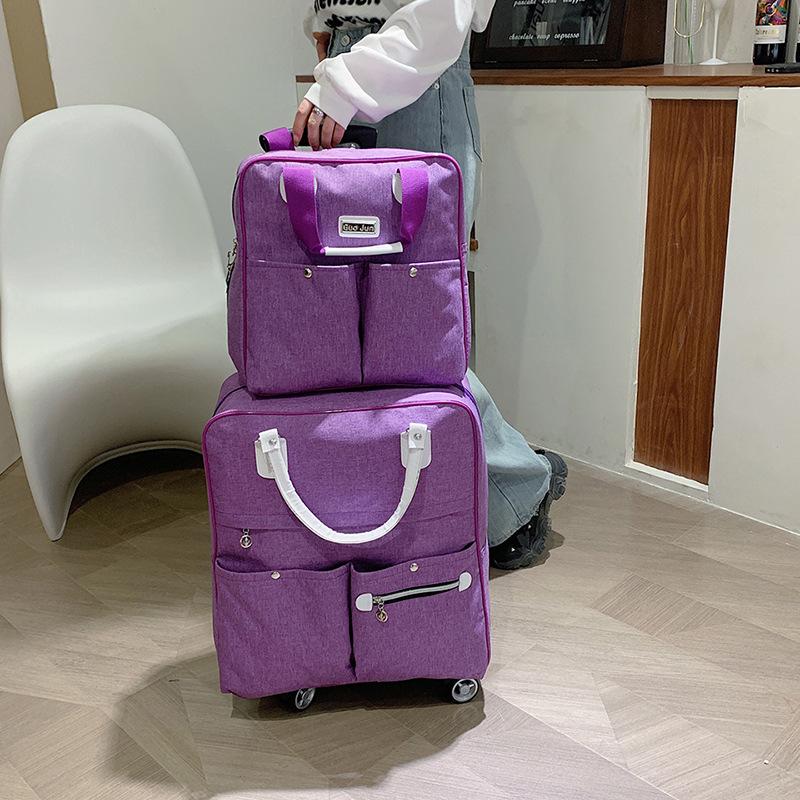 Universal Wheel Carry-on Trolley Bag: Lightweight Travel Luggage for Mother and Child