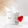 Творческая кружка с изображением животных «Любовь», бытовая пара, чашка для воды, чашка для завтрака, кофейная чашка, милая керамическая чашка, сувенир