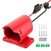 Провод 14 AWG Адаптер для аккумулятора с переключателем Предохранитель Разъем питания Клеммы провода Адаптер для преобразования аккумулятора для аккумулятора