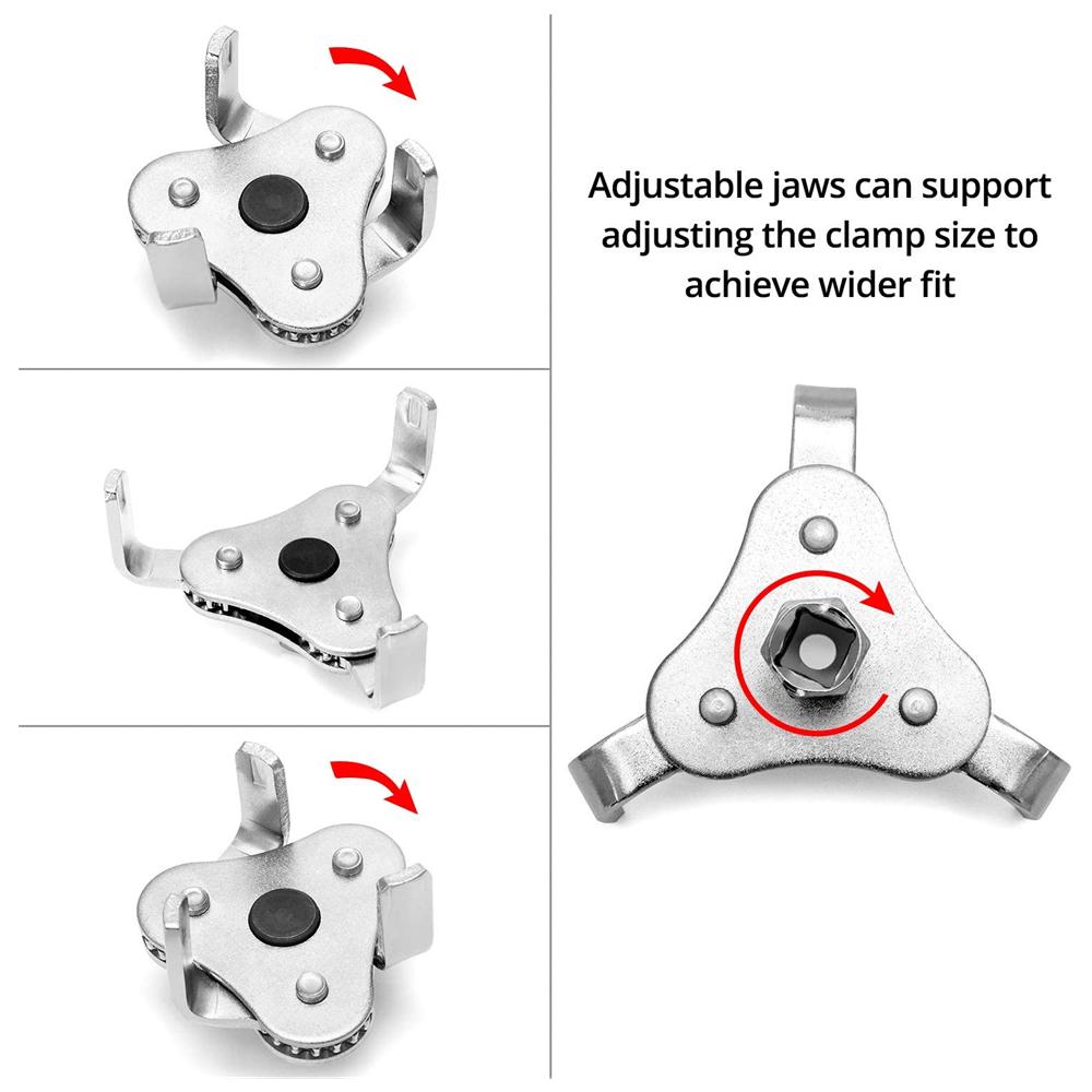 Новый универсальный ключ для масляного фильтра, регулируемый ключ для установки, удаления, ремонта, инструменты для ремонта автомобиля, инструмент для снятия
