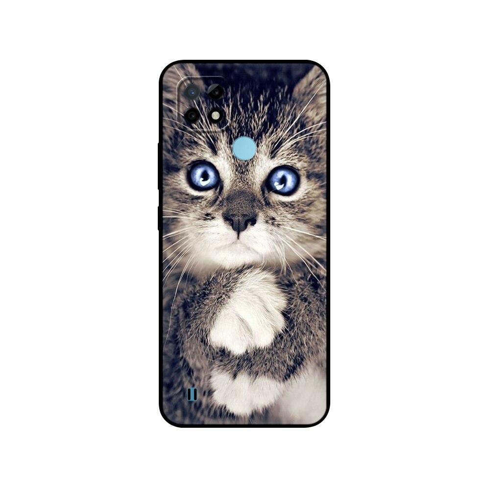 Силиконовый чехол для Realme C21 для OPPO RealmeC21 C 21, чехлы для телефонов 6,5 дюйма; Funda RMX3201 Bumper Capa Etui Мягкий черный чехол из ТПУ