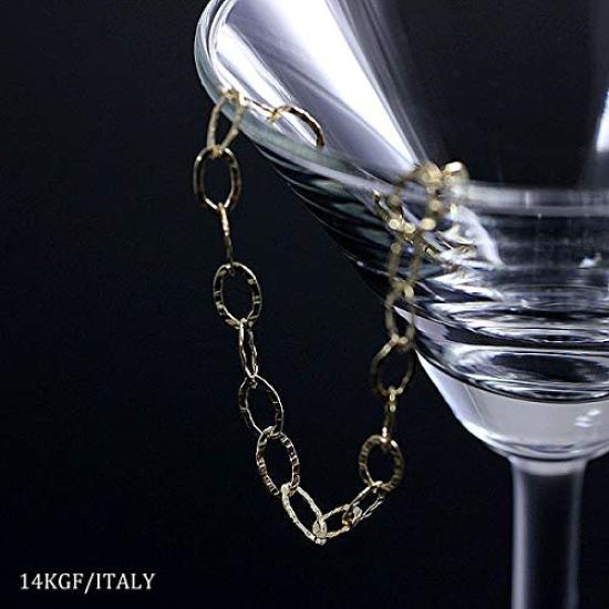 Браслет-цепочка Barzaz, 14 карат, позолоченный, простой, женский