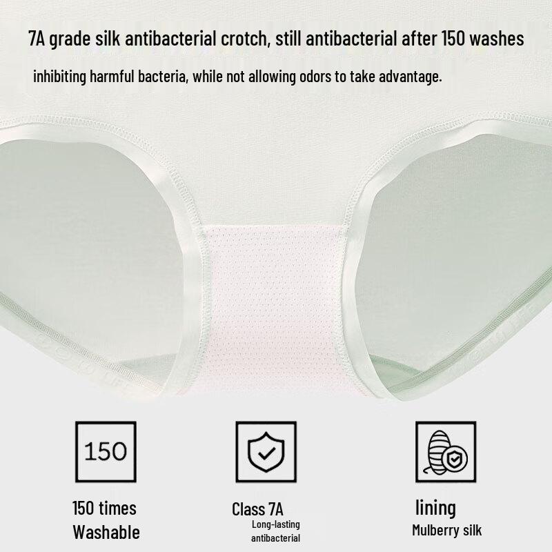 Ziyouxi Women's Seamless Antibacterial Cotton Briefs