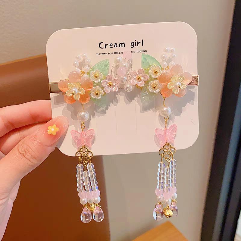 Китайские заколки для волос в стиле принцессы с кисточками - Аксессуары для волос Ханфу в древнем стиле для женщин и девочек