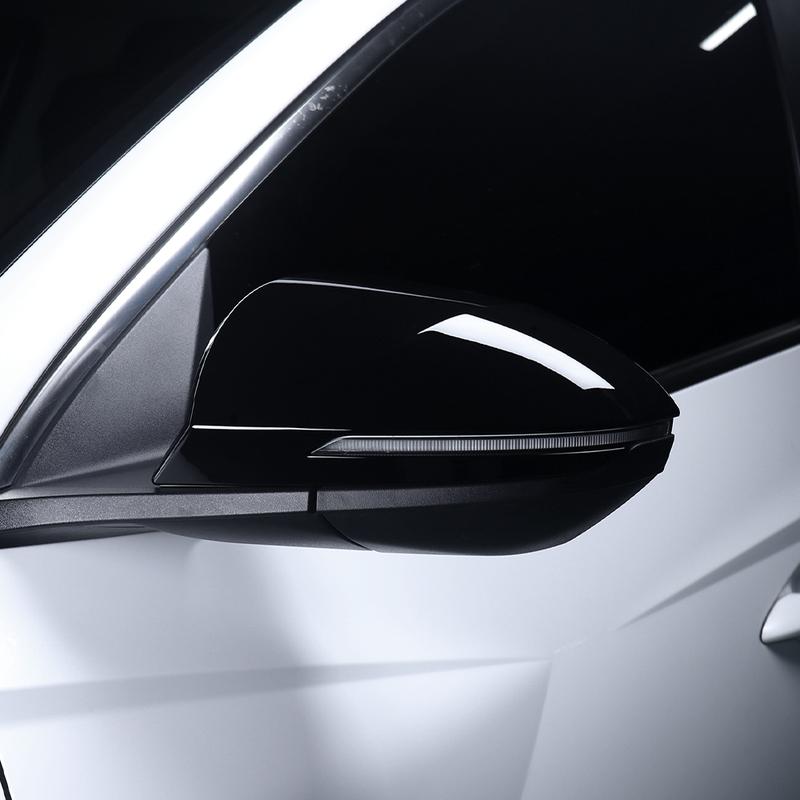 Car Tuning Carbon Fiber Rearview Mirror Decoration Cover Trim Accessories For Hyundai Tucson NX4 -2026 Accessories