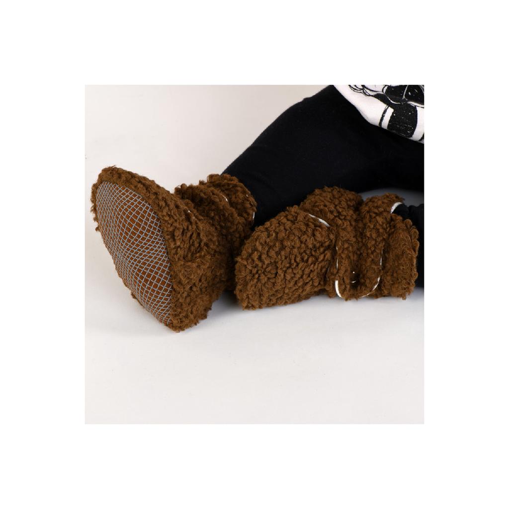 Нескользящая подошва, детские тапочки, домашние пинетки Ilkadm, подкладка из органического хлопка с защитой от пота, серого цвета