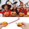 Popping Eye Pumpkin Squeeze Toy Halloween Sticking Tongue Out Pumpkin Slow Rebound Stress Relief Pumpkin Head Squishes Sensory Fidget Toy