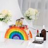 Акриловый радужный держатель для ручек, цветной органайзер-подставка для канцелярских принадлежностей для студентов