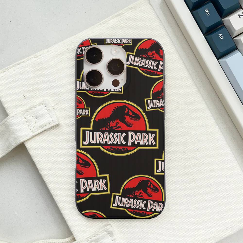 Classic J-JurassicS P-Park Phone Case For IPhone 17 16 15 14 13 12 11 Pro Max Plus Pro Stripe Soft Cover