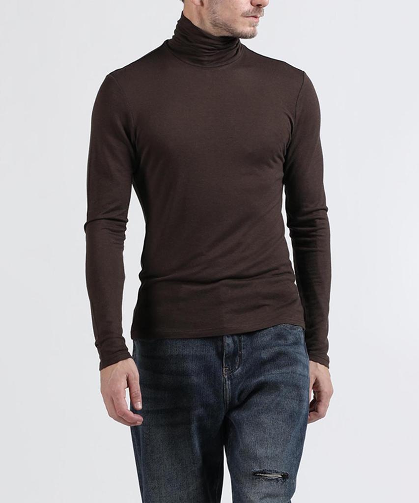 PANICALE Slim Fit Wool Blend Turtleneck T-Shirt [7 Colors] (Type B)