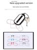 Ultra-Thin Foldable Pince-Nez Reading Glasses with Keychain - Unisex Portable Card-Style Design
