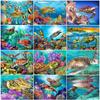 5D DIY Diamond Painting Sea Turtle Mosaic Diamond Embroidery Animal Picture of Rhinestones Wall Art Home Decoration