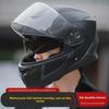 Unisex Winter Motorcycle Helmet - Warm, Anti-Fog, Full-Face Protection