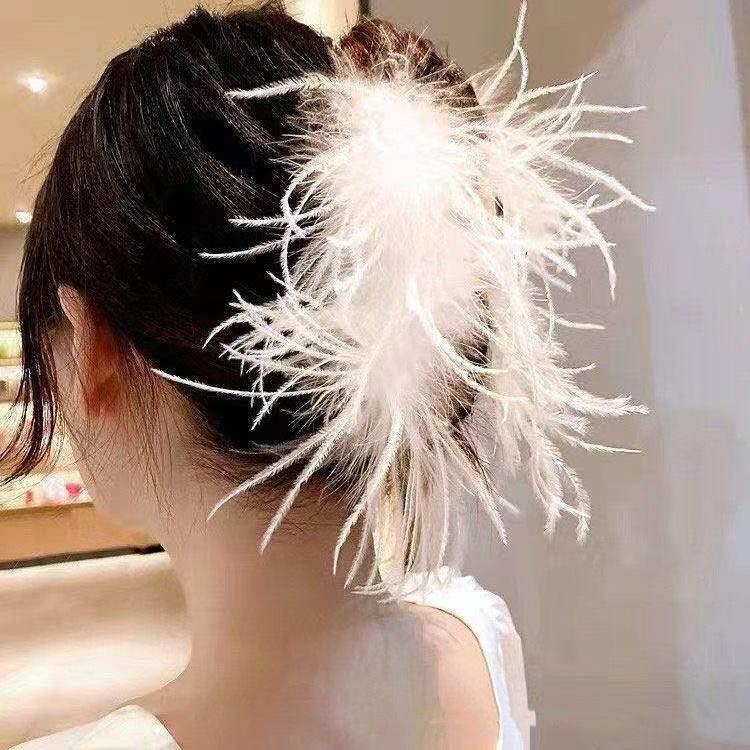 Double Sided Bow-Knot Grab Clip Hairpins Big Size Bow Velvet Hair Claws Korean Hair Clip Hair Style Accessories Fashion Barrette