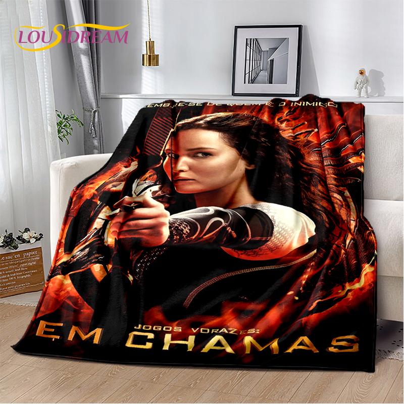 3D The Hunger Games Movie Archer Character Soft Flannel Blanket for Beds Bedroom Sofa Picnic,Throw Blanket for Cover Outdoors