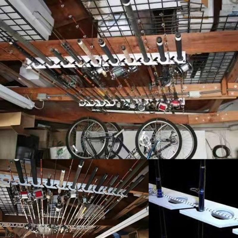 Подставка для удилищ на 10 удилищ, стойка для хранения, горизонтальная, часть для рыбалки