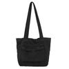 Tote Bag Women's Solid Color Large Capacity Shoulder Bag Student Canvas Underarm Bag