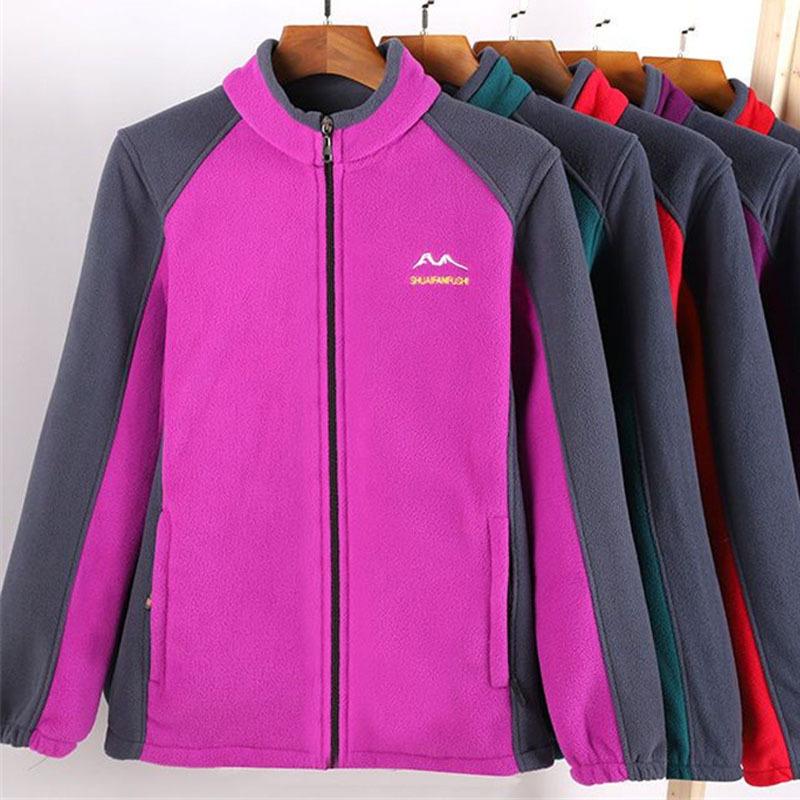 Женская утепленная куртка из флиса, флисовый топ, для мам среднего и пожилого возраста, двухсторонний флис, весна и осень-зима, новый свитер