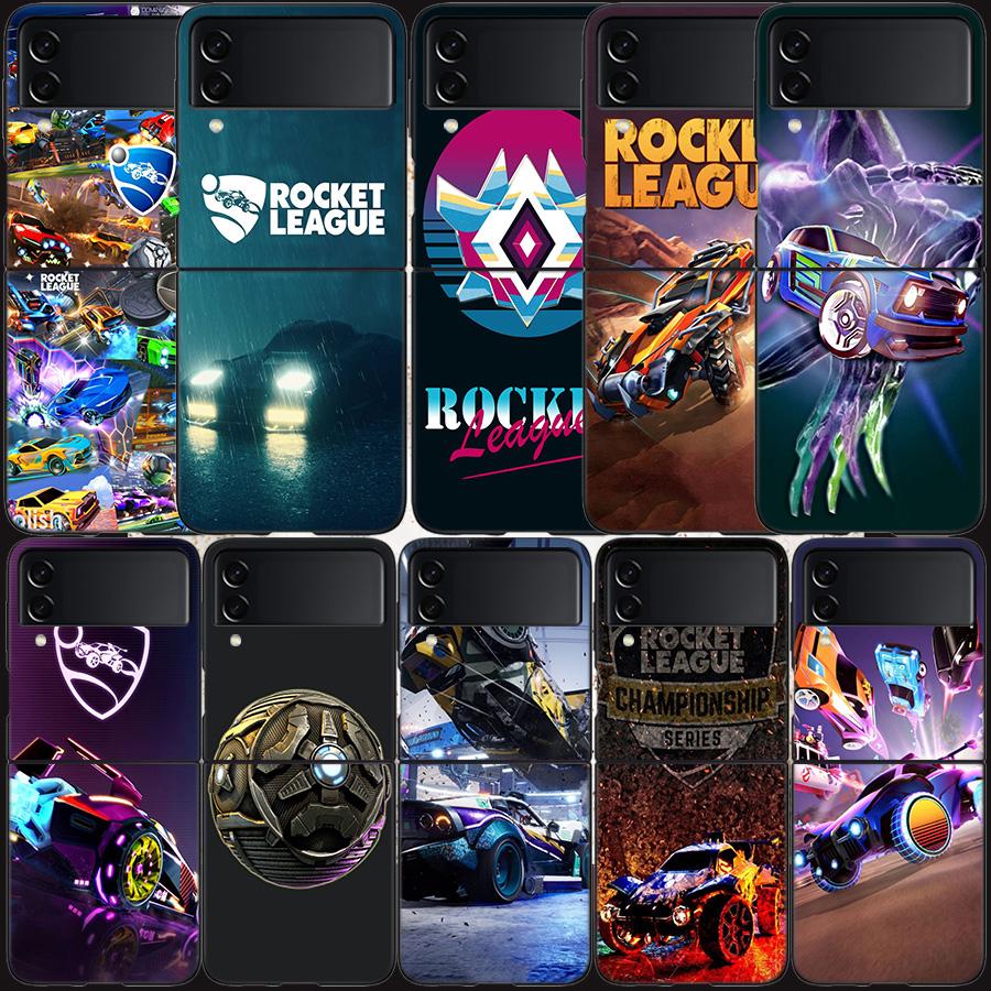 Чехол для телефона R-Rocket L-League Game для Samsung Z Flip 7 6 5G Galaxy Z Flip 5 4 3 Черный Жесткий Чехол Роскошный ПК Корпус Coque