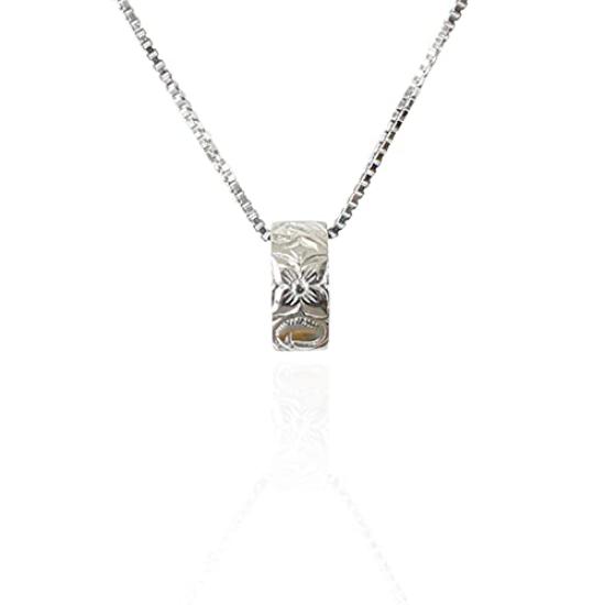 Мастерская Мемориал Гавайское наследие Пепел 925 Серебряная венецианская цепь [Memorial Hibiki] Подвеска, ювелирные изделия, ожерелье, кольцо, кулон, (Платиновое покрытие)