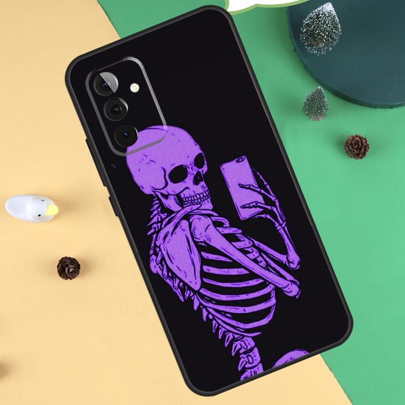 Фиолетовый эстетичный чехол для Samsung Galaxy A35 A55 A15 A25 A53 A33 A13 A52 A32 A12 A51 A71 A14 A34 A54