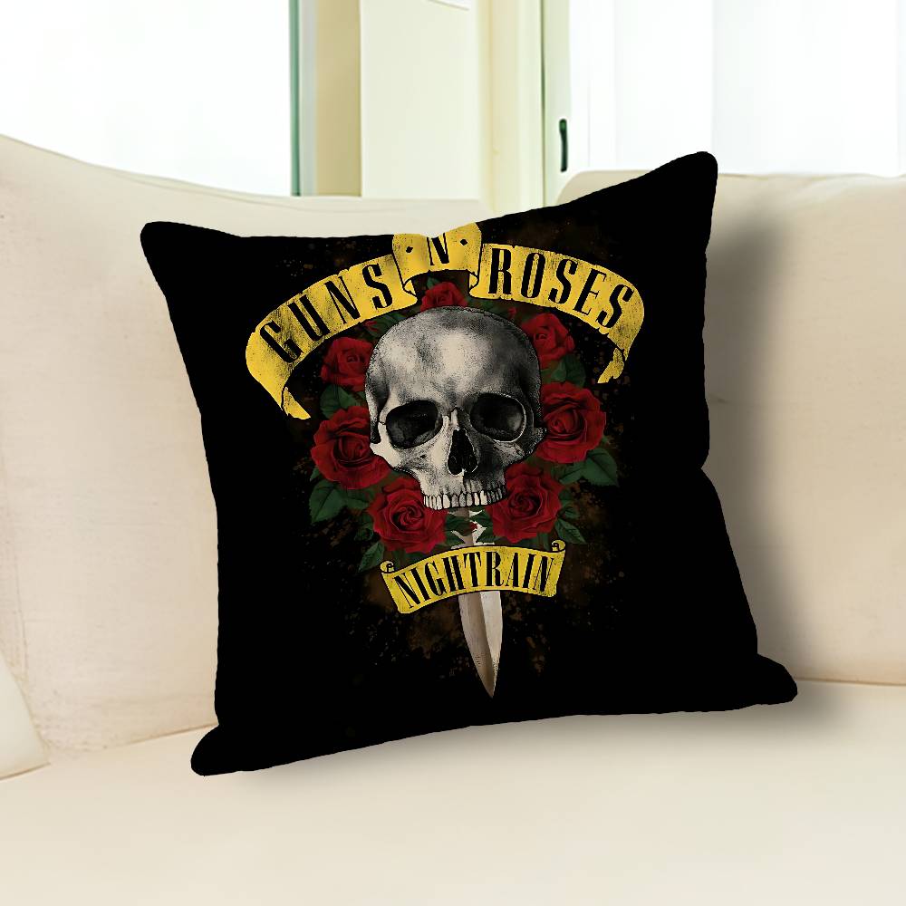 Rock G-Guns N R-Roses Различные размеры Квадратная наволочка Для автомобиля Дома Спальни Декор Индивидуальный Подарок на День святого Валентина