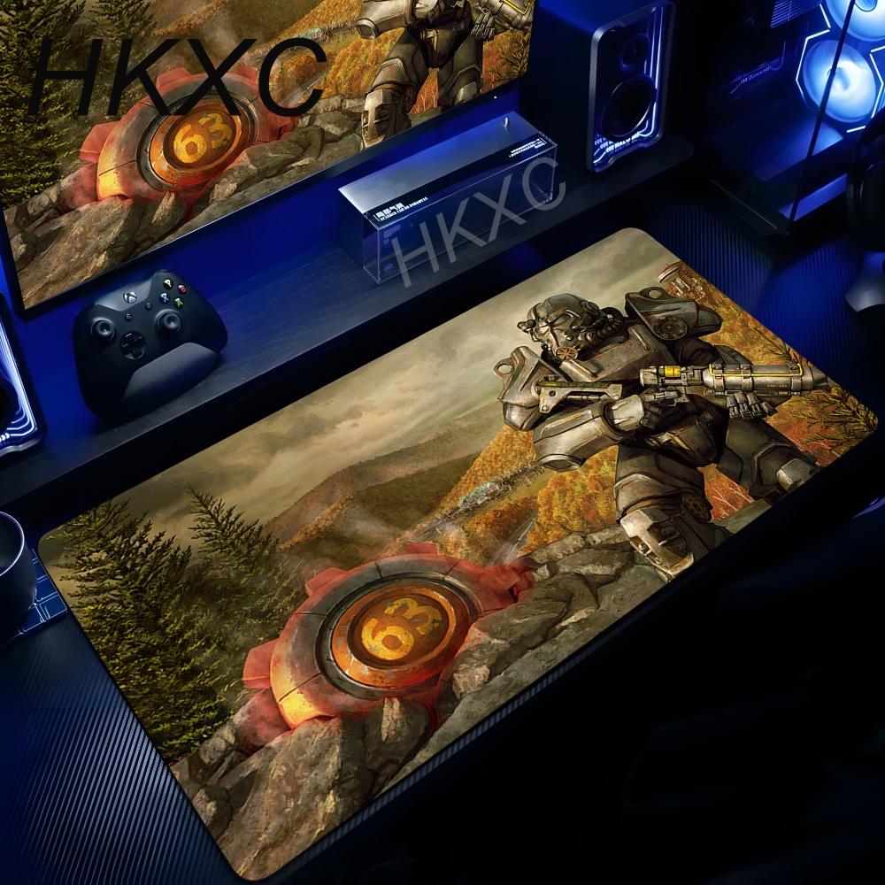PC Gaming Large F-Fallout 4 Gamer Mouse Pad XXL Keyboard Non-slip Rubber Laptop Office Extended Desk Mats Computer Accessories