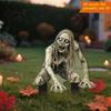 Weather Resistant Yard Decor Halloween Scarecrow Garden Stake, 2D Flat Creepy Zombie Ornament, Spooky Doll Waterproof Signs Decoration, Scary Art Sign
