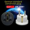 German To Korean Plug Adapter: EU, US, UK To KR Converter with Pure Copper