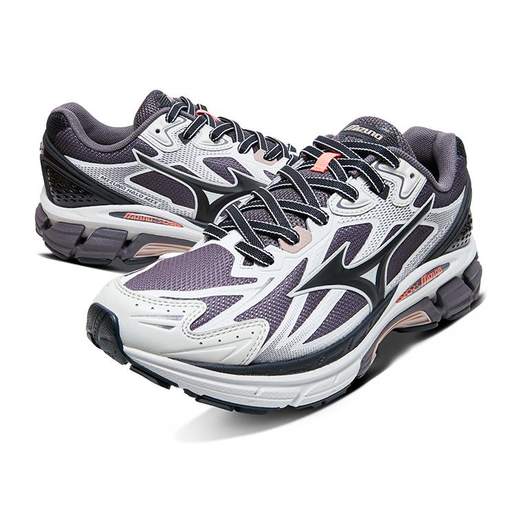 Mizuno Halo Mi Удобные и модные Нескользящие Износостойкие Низкие Беговые Кроссовки Унисекс Крутой Серый Черный D1GH240806