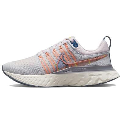 React Infinity Run Flyknit 2 Premium Pink Foam Blue Tint Женские кроссовки Парусные многоцветные DH2497-600