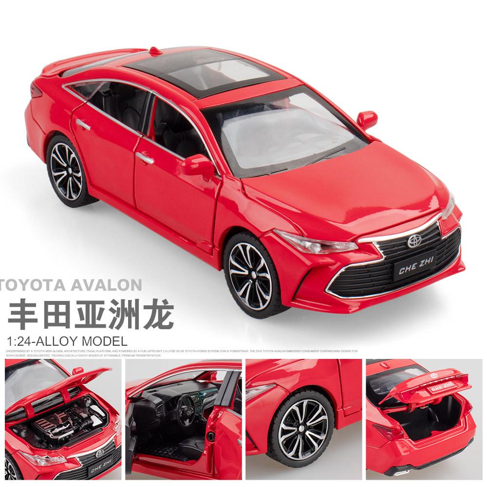 1:24 Toyota Avalon Alloy Racing Car Model Diecast Sports Car Model Simulation Sound And Light Toys Gift Decorative Ornaments Toy