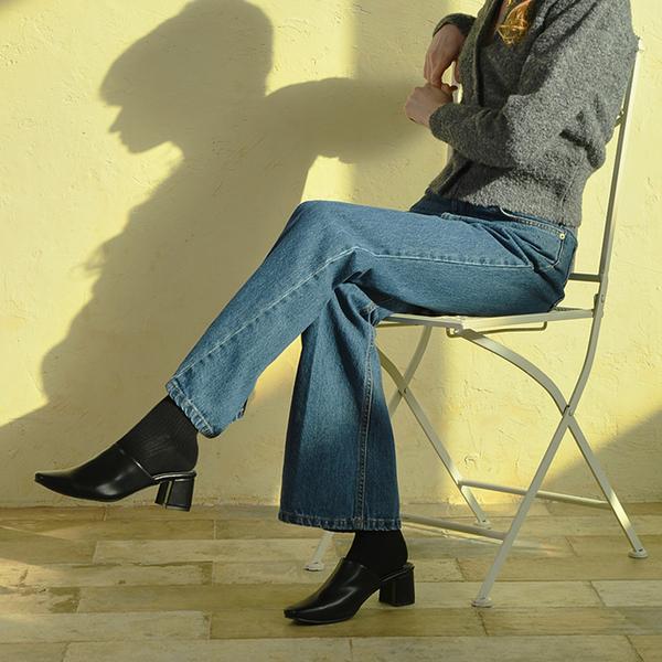 Мюли Florida Studio FL3032 Luvage 5 см, темно-черные, черные-FL3032