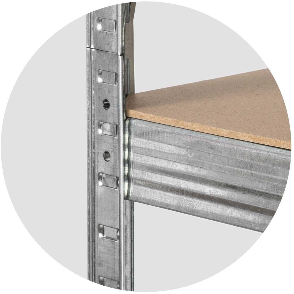 Metal Storage Rack Set Of 2 Pcs 150 X 75 X 30 Cm Humberg Hr-810