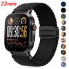 22-мм Магнитный Браслет для Realme Watch 5 Плетеный Нейлоновый Ремешок для Realme Watch S2 S S Pro/Realme 3 3 Pro 2 2 Pro Ремешок