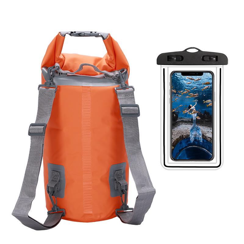 Camouflage PVC Waterproof Backpack for Swimming, Beach, and Drifting