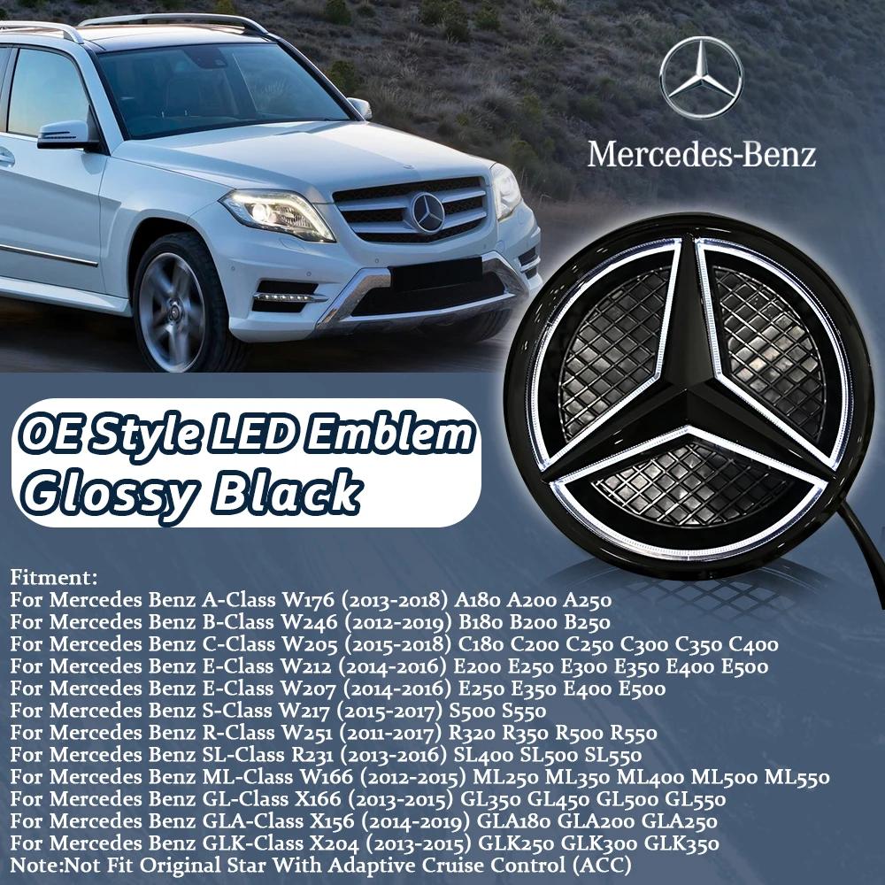 FXIK3 ABS1pcs Car Front Grille Star Emblem Logo For Mercedes Benz W176 W246 W205 W212 W207 W217 W251 R231 W166 X166 X204