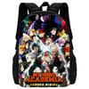 My Hero Academia School Backpack Cartoon School Bags for Boys Girls ,Amine Game Satchel for Kids Durable and Light Weight