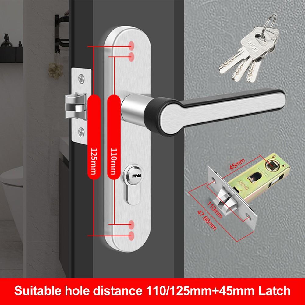 Security Focused Bathroom Door Lock Stainless Steel Construction for Longevity