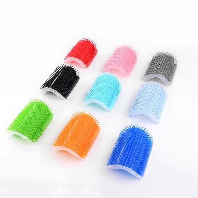 Cat Scratcher Massager for Cats Scratching Pets Brush Remove Hair Comb Grooming Table Dogs Kitten Clean Corner Brush Removable
