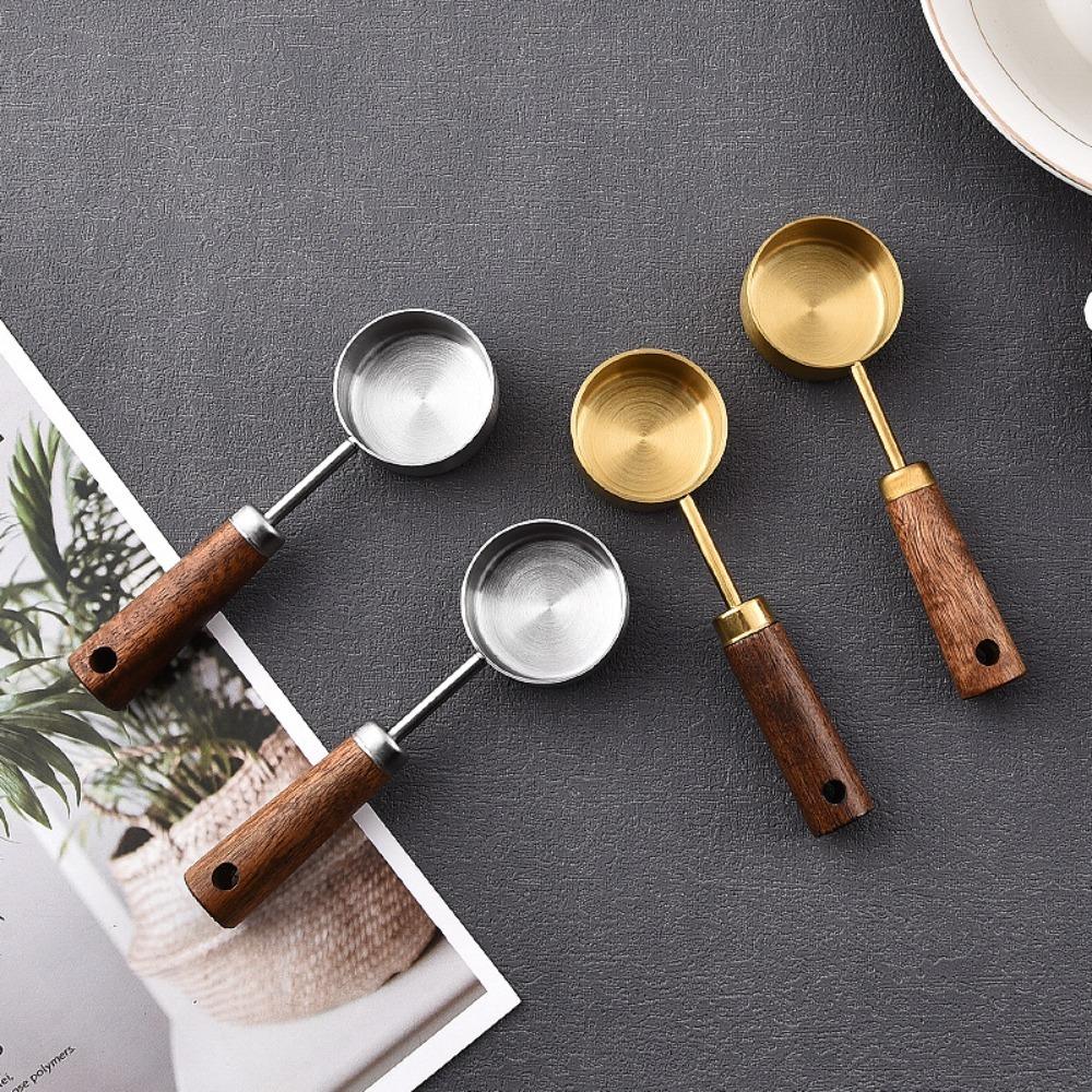 14ml Measuring Cup Flat Bottom Kitchen Measure Tools Stainless Steel Measure Spoon Coffee