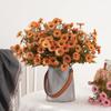 2 Pcs Simulation Daisy Flowers Bouquets for Home Party Office Wedding Meeting Reception Table Decoration,Bulk High-end Lifelike Artificial Flowers