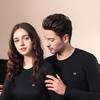 Hengyuanxiang Men's Double-Sided Fleece Round Neck Thermal Underwear Set