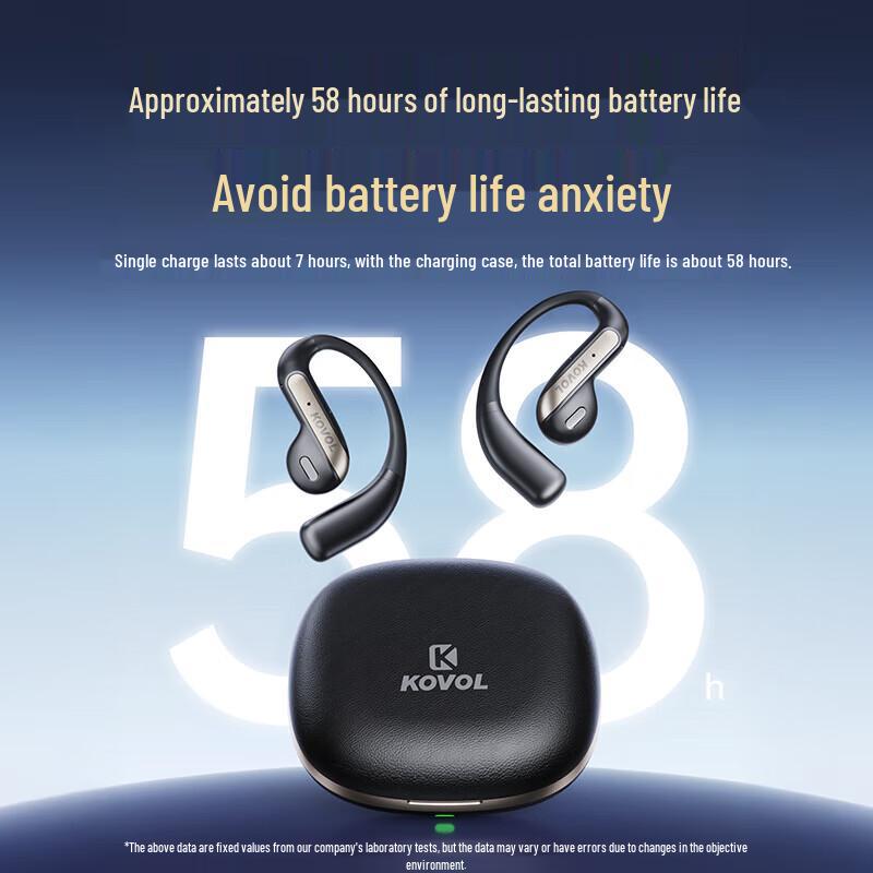 KOVOL Bluetooth-наушники с костной проводимостью и заушиной