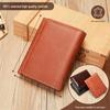 Marant подлинный мужской кожаный кошелек для монет ручной работы в стиле ретро: Новый многофункциональный модный кошелек для кистей с защитой от кражи