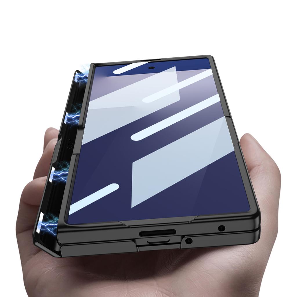 Чехол для мобильного телефона Samsung Fold7 Магнитный складной Полная защита Слот для ручки Подставка Zfold7 Чехол Пленка Защитный рукав