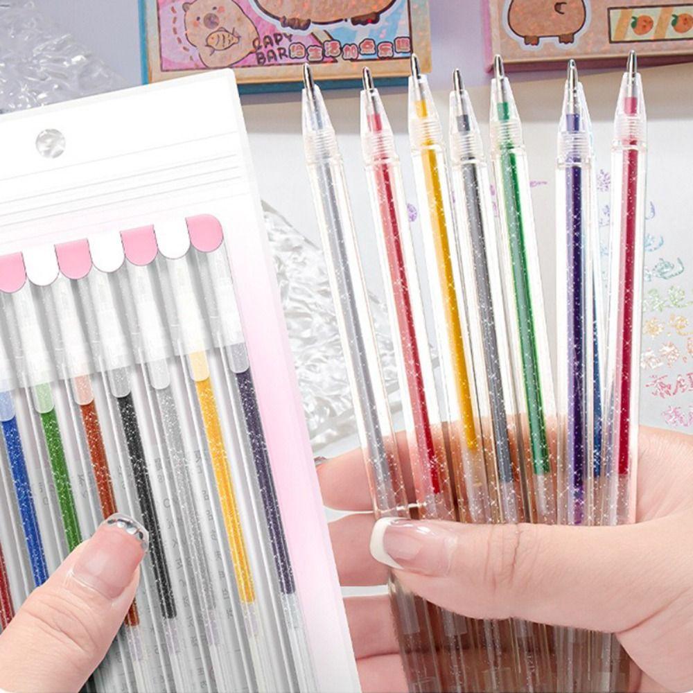 8/12/18/24/36/48 Colors High Gloss Drawing Pen Flash Marking Pen School Office Supplies